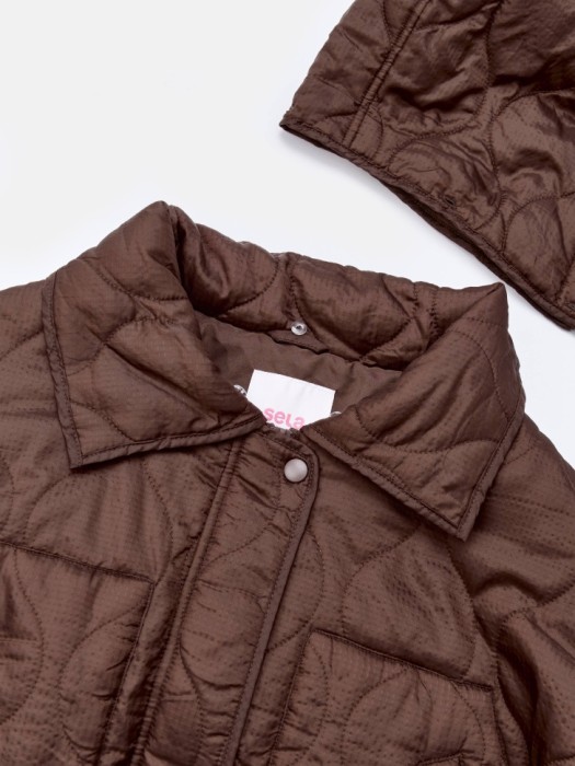 стеганная куртка с утяжкой по низу из линейки  young универсального стиля с лицевой стороны