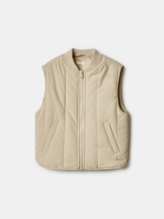 стеганый дутый жилет для девочек по цене 2299 руб вид справа