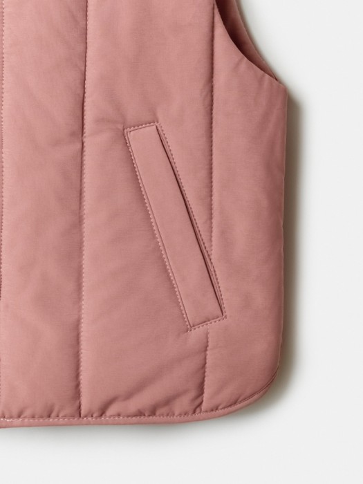 стеганый дутый жилет для девочек для детского возраста с изнаночной стороны