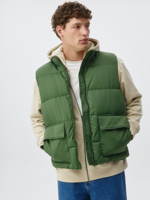 стеганый жилет из твила 4680704726565 фотография