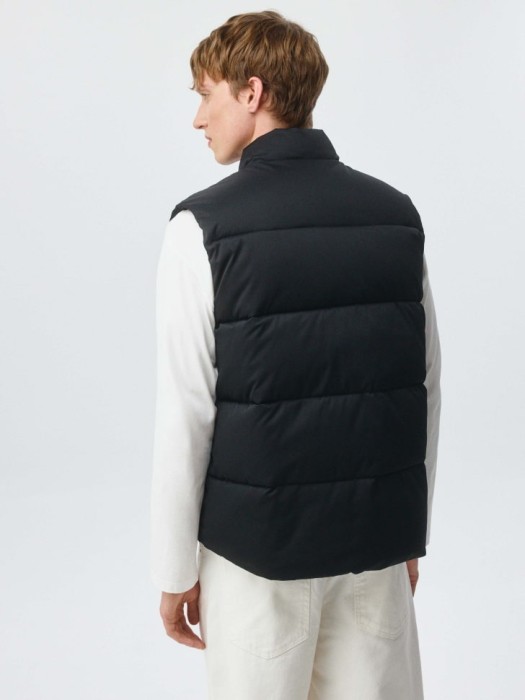 стеганый жилет из твила из россии вид сбоку