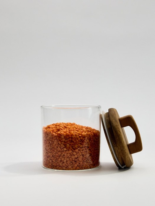 стеклянный контейнер для хранения продуктов по цене 699 руб вид справа