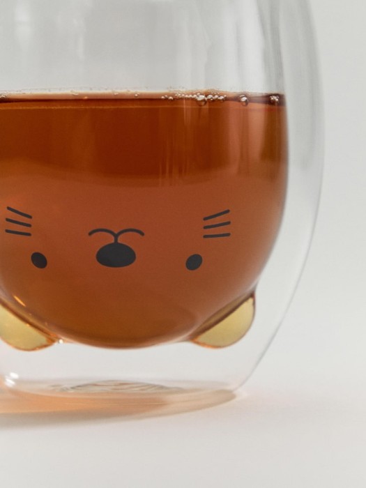 стеклянный стакан с двойными стенками детский от бренда sela вид слева