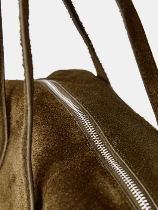 сумка из натуральной замши премиум качества из россии вид сбоку