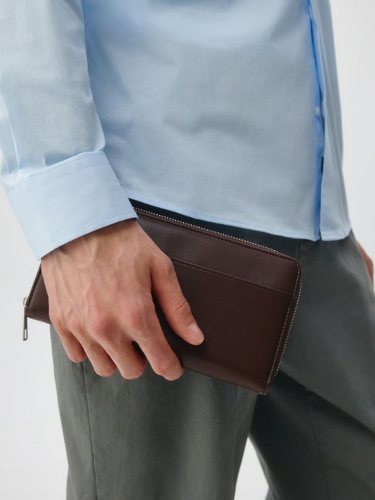 сумка-кошелек с ремешком от бренда sela вид слева