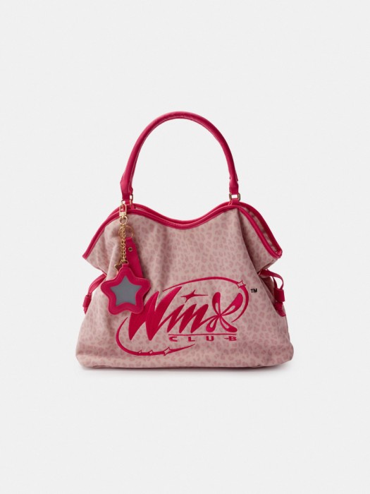 сумка с брелоком из коллекции  young × winx из кожи спереди