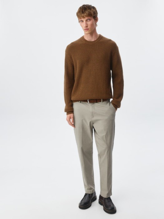 свитер regular fit из смесовой шерсти от бренда sela вид слева