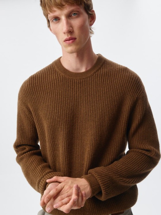 свитер regular fit из смесовой шерсти из россии вид сбоку