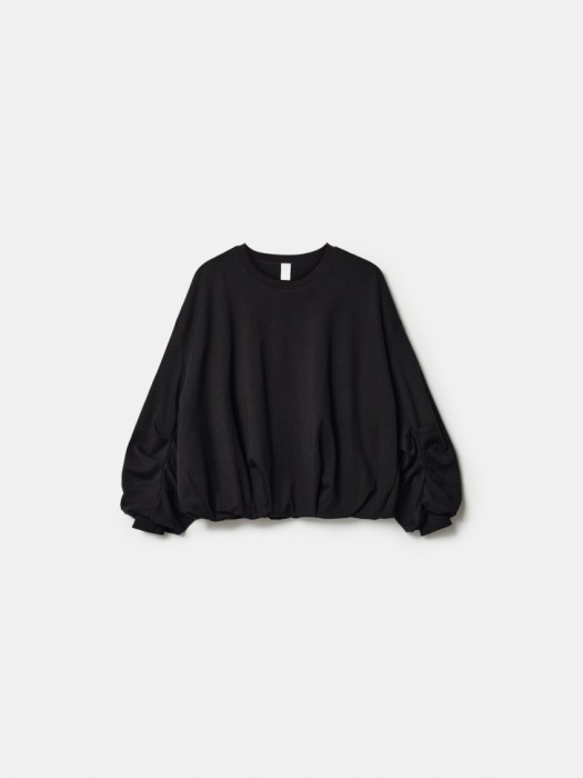 свитшот-баллон оверсайз из линейки  young из хлопка спереди