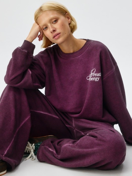 свитшот оверсайз с эффектом кислотной стирки 4680798674292 фотография