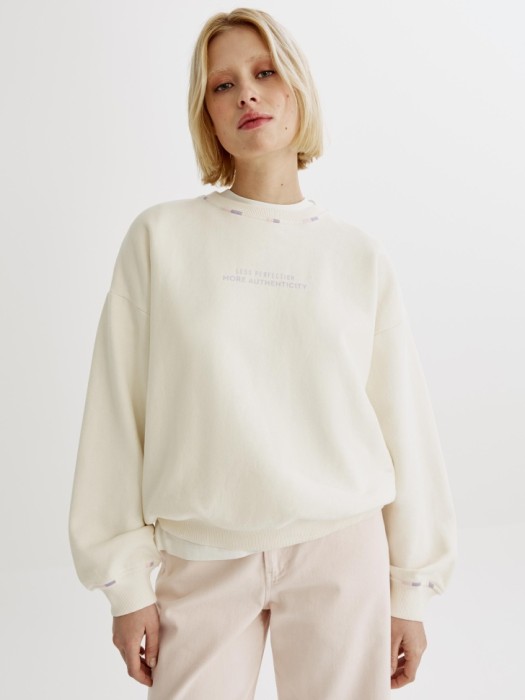 свитшот оверсайз с принтом из футера с бархатистым эффектом 4610517813107 фотография