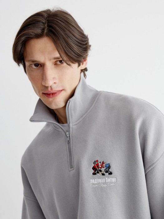 свитшот оверсайз с вышивкой  x союзмультфильм 4610517276810 фотография