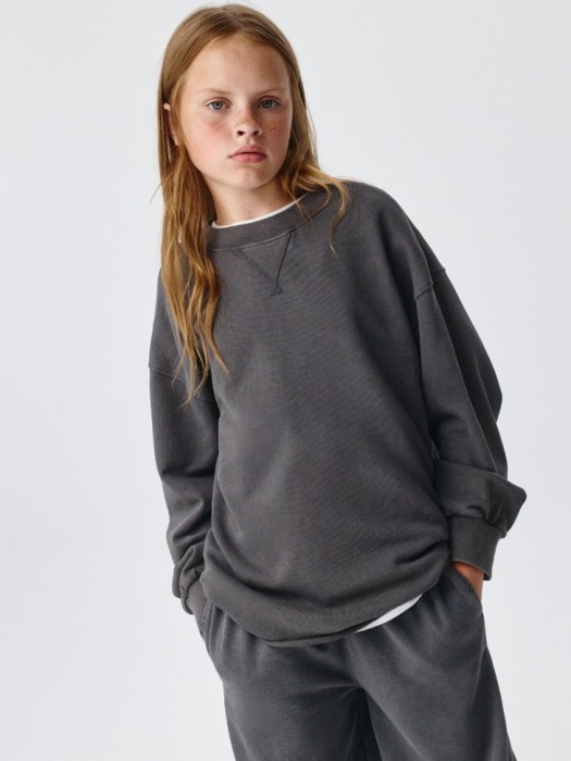 свитшот с кислотной стиркой для девочек 4680798484266 фотография