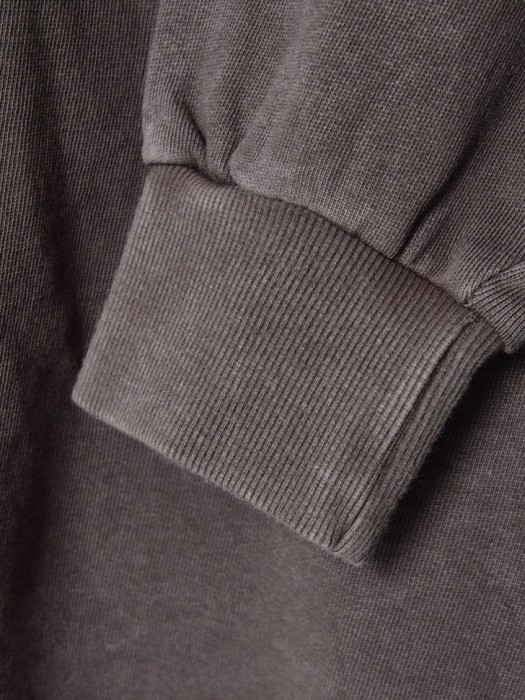 свитшот с кислотной стиркой для девочек из хлопка спереди