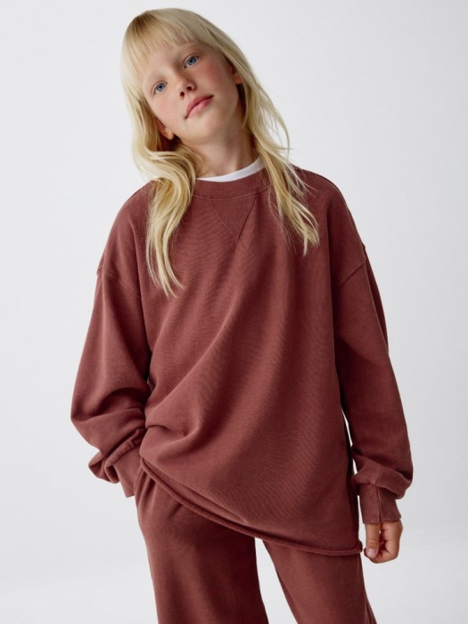 свитшот с кислотной стиркой для девочек 4680798484075 фотография