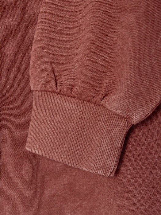 свитшот с кислотной стиркой для девочек из хлопка спереди