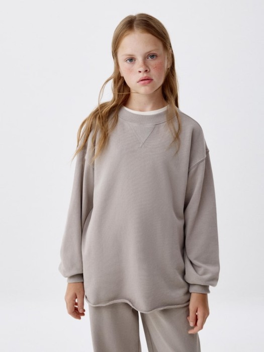 свитшот с кислотной стиркой для девочек 4680798484150 фотография