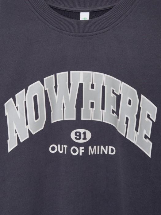 свитшот с принтом детский из хлопка спереди