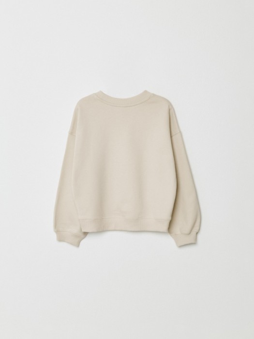 свитшот с принтом для девочек от бренда sela вид слева