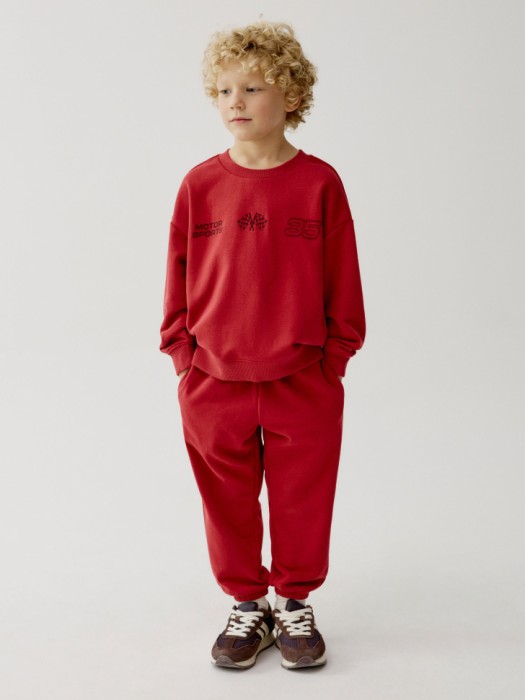 свитшот с принтом для мальчиков от бренда sela вид слева