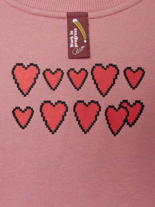 свитшот с ярким принтом для девочек из россии вид сбоку