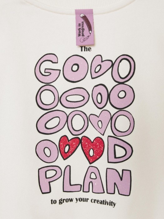 свитшот с ярким принтом для девочек из россии вид сбоку