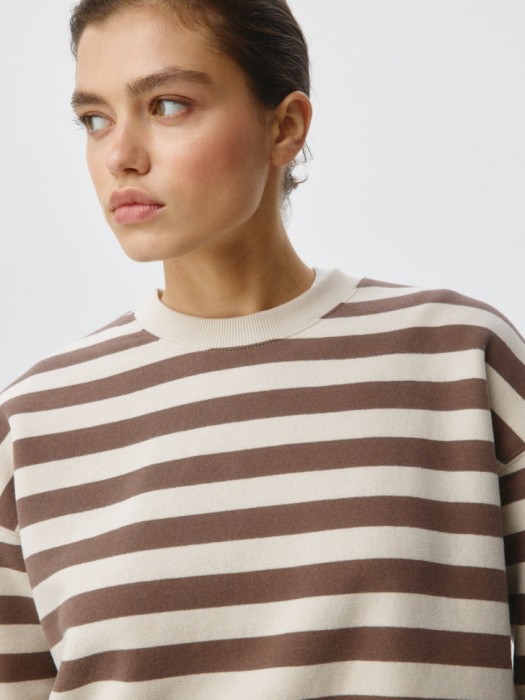 свитшот в полоску из россии вид сбоку