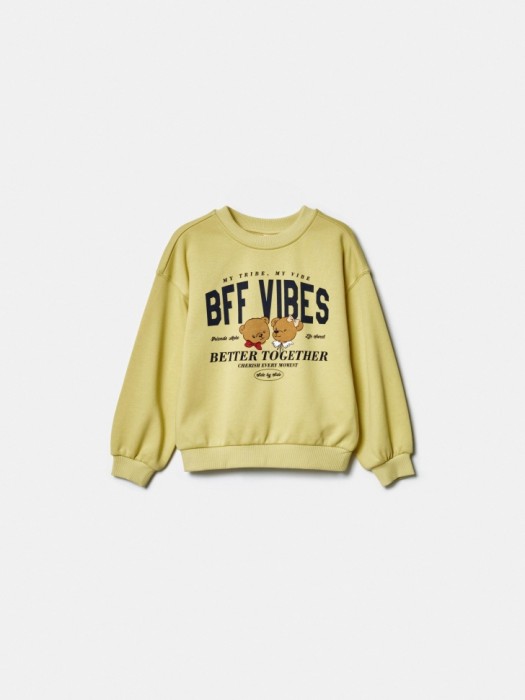 свитшт оверсайз с принтом для девочек по цене 1599 руб вид справа