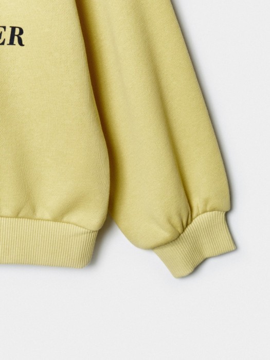 свитшт оверсайз с принтом для девочек из хлопка спереди