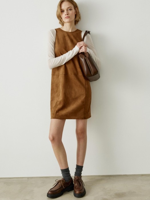 свободное платье из искусственной замши 4680798564487 фотография