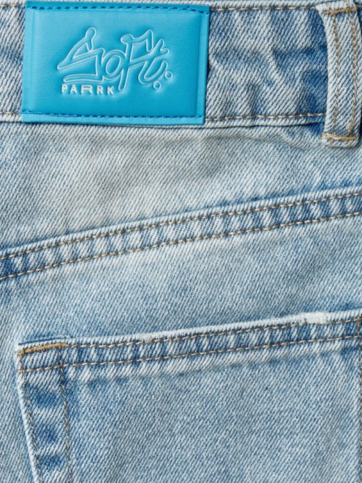 свободные джинсы багги детские из джинсы и джинскота спереди