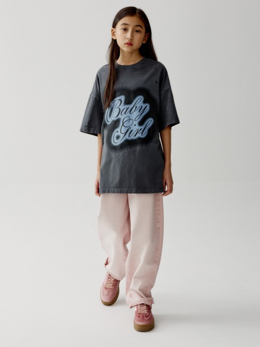 свободные джинсы багги для девочек от бренда sela вид слева