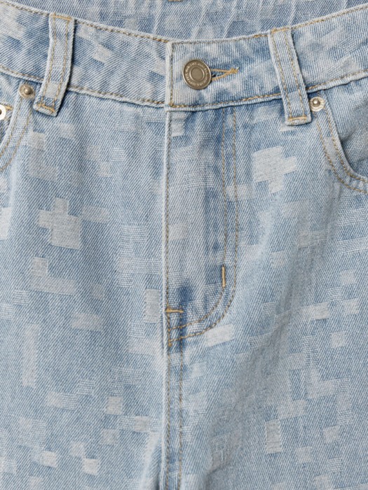 свободные джинсы багги из жаккардового денима для мальчиков по цене 2799 руб вид справа