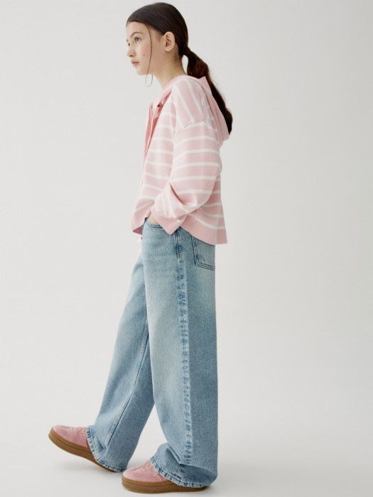 свободные джинсы с потертостями для девочек 4610517288622 фотография