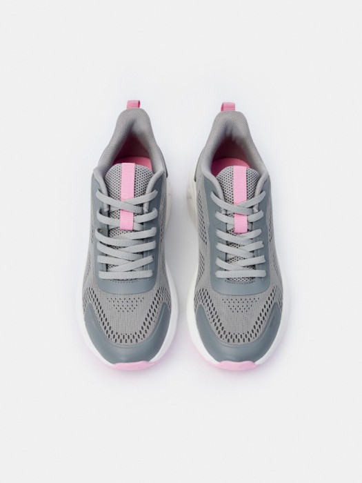 текстильные спортивные кроссовки для девочек от бренда sela вид слева