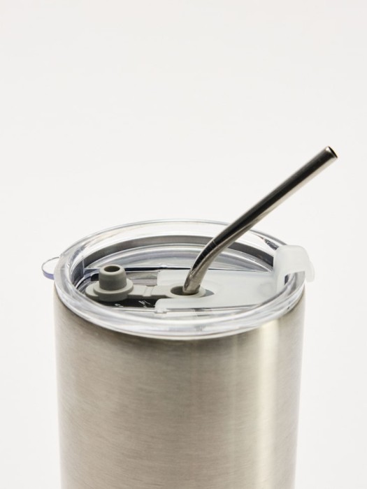 термокружка с трубочкой от бренда sela вид слева