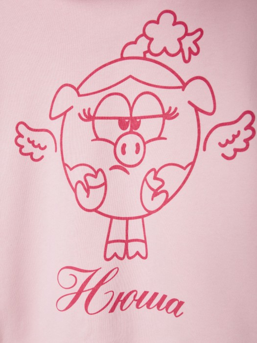 толстовка для девочек с принтом  x смешарики по цене 3499 руб вид справа