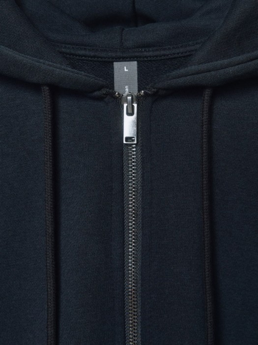 толстовка из футера на молнии из футера спереди