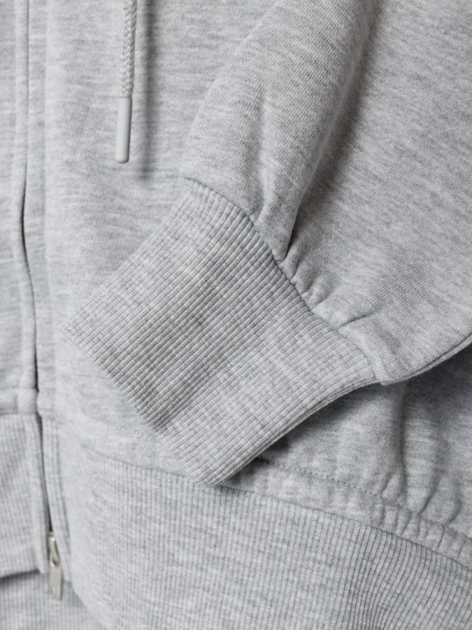 толстовка на молнии для девочек из хлопка спереди