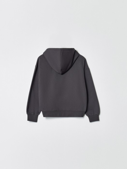 толстовка с капюшоном для девочек от бренда sela вид слева