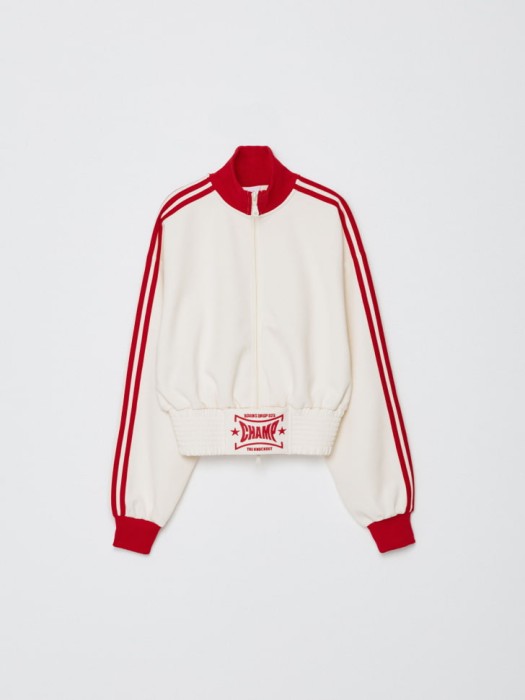 толстовка с лампасами из линейки  young универсального стиля с лицевой стороны