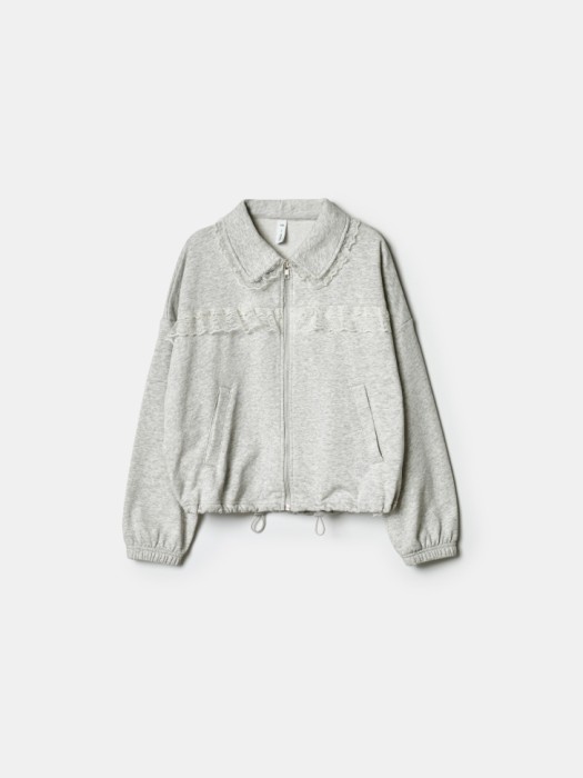 толстовка с воротником для девочек по цене 2999 руб вид справа