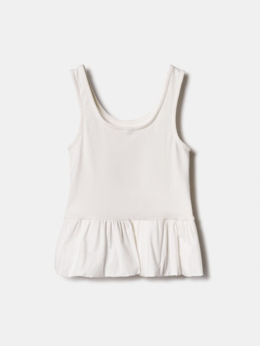 топ с хлопковой баской для девочек из россии вид сбоку