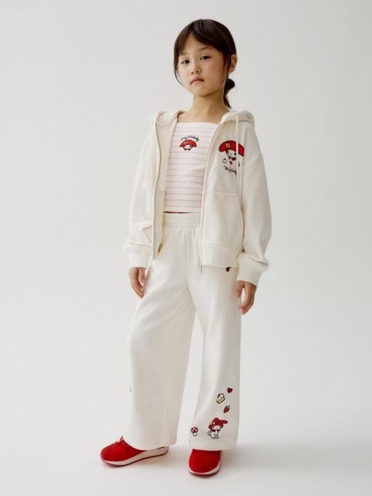 топ с вышивкой hello kitty my melody для девочек от бренда sela вид слева