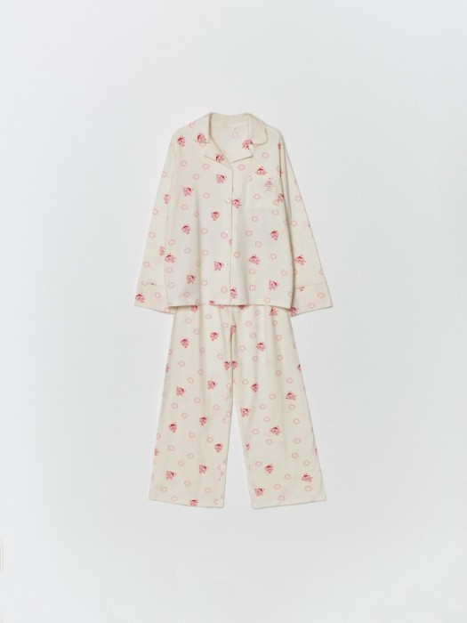 трикотажная пижама для девочек с принтом  x смешарики 4610517236609 фотография