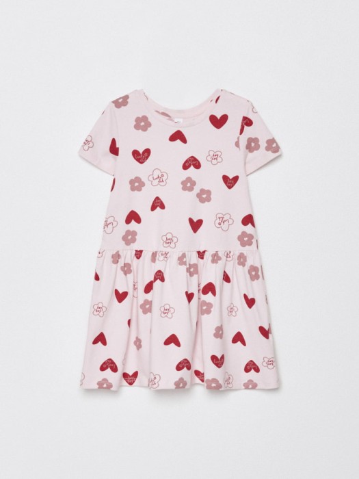 трикотажное платье с принтом для девочек 4680798470566 фотография