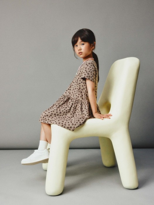 трикотажное платье с принтом для девочек 4680798470511 фотография