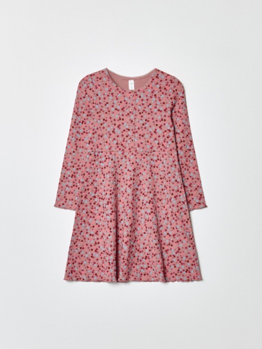 трикотажное платье с принтом для девочек 4610517217691 фотография