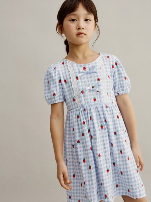 трикотажное платье с принтом для девочек 4610517750815 фотография