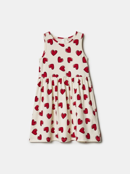 трикотажное платье с принтом для девочек 4610517685520 фотография